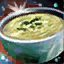 Bowl of Fancy Potato and Leek Soup icon